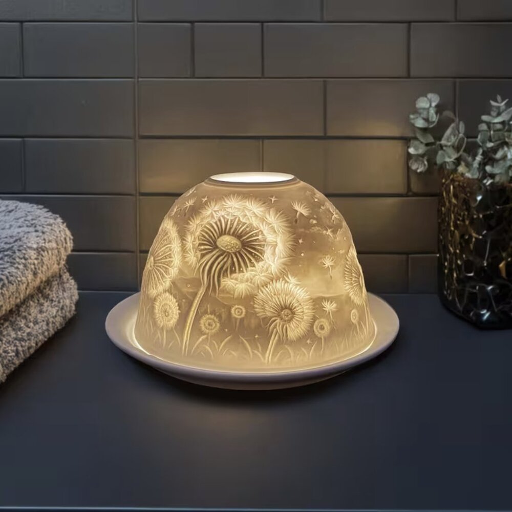 Dandelion Fairy Lamp Lithopane - Picture 2 of 7